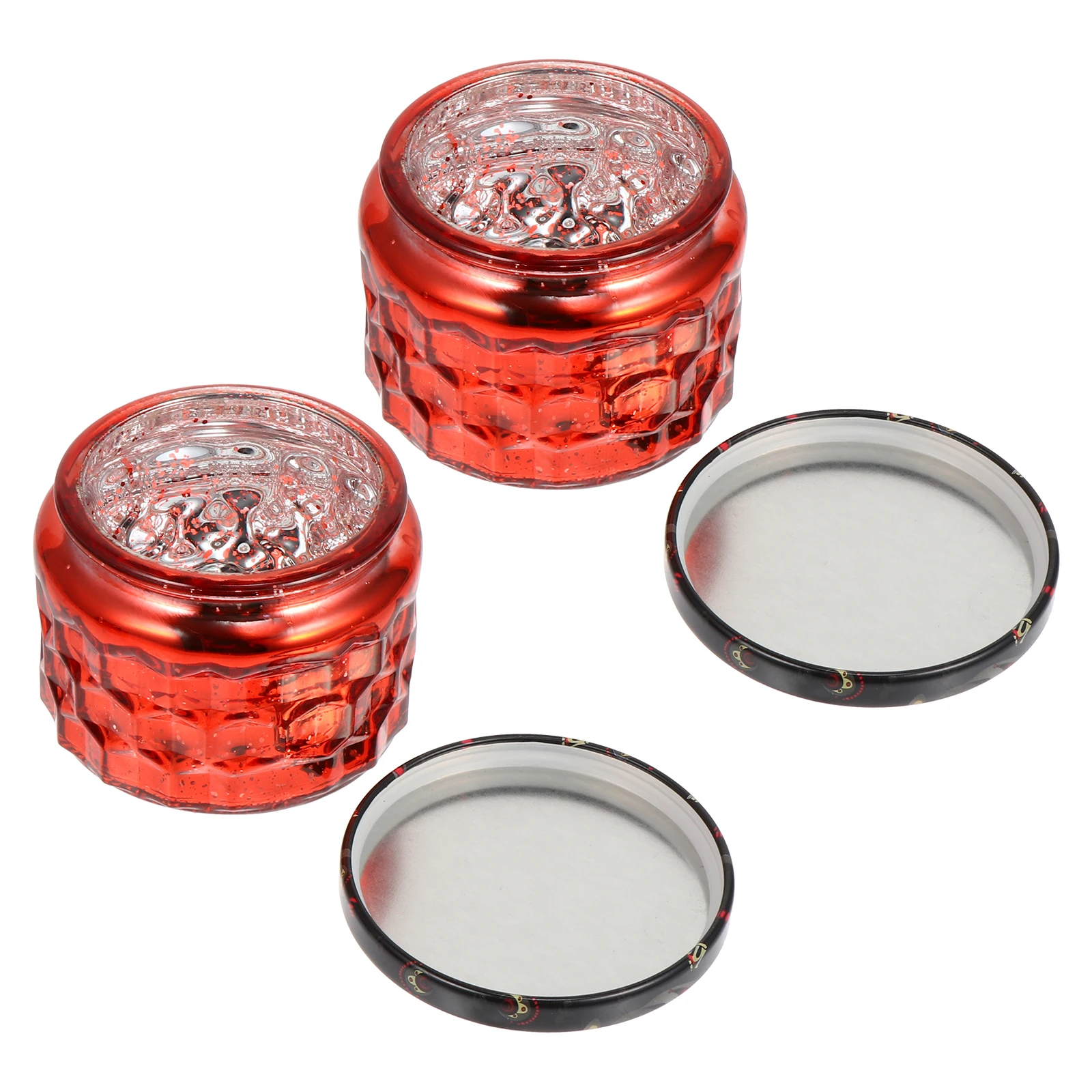 

1Set DIY Cup Premium Glass Embossment Cup Empty Container for Bedroom Office Living Room Decorative