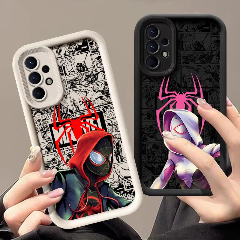 Marvel Spider man Gwen Morales Case For Samsung Galaxy A55 A35 5G Cases A13 A54 A53 A52 A34 A32 A21S A14 A24 A51 A71 Phone Cover