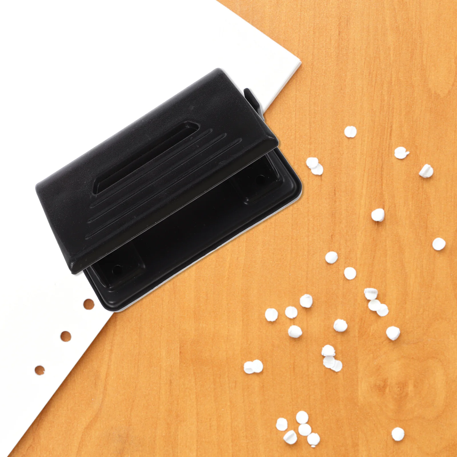 

Dual Hole Puncher Heavy Duty Manual Paper Hole Puncher for Cardstock Thin Plastic Compact Size Easy to Store Craft