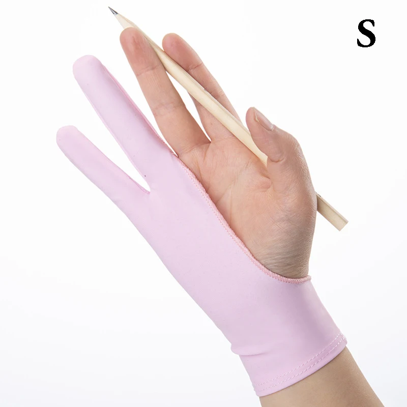 Two Finger Anti Fouling Glove For Tablet Phone Drawing Write Gloves For Ipad Pro Air Mini Anti Accidental Contact Gloves