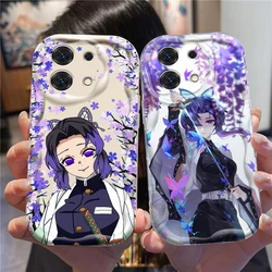 Kochou Shinobu D-Demon Slayer per Xiaomi Redmi Note 13 12 12S 11S 11 10 9 8 10A 9C 9T Pro Plus 5G Wave Oil Cover Phone Case