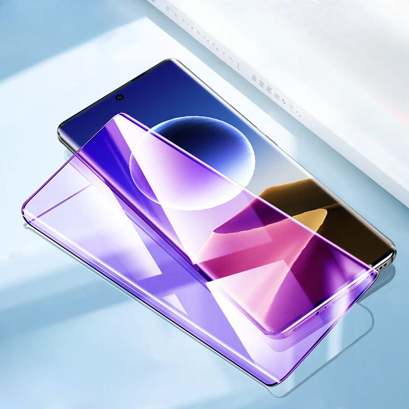 For Oppo Find X7 Ultra 3D Curved Tempered Glass Screen Protector for FindX7 X7Ultra Clear Anti Blue Full Cover Protective Film