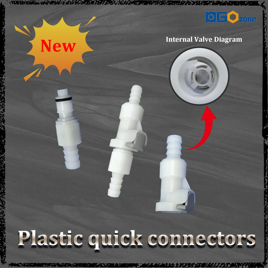 Connettore rapido in plastica, per impianti fluidi pneumatici e idraulici, installazione del pannello del tubo flessibile ROHS DGOzone senza piombo