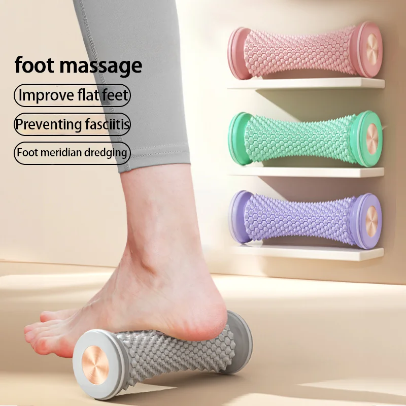 Fußmassagegerät Massagerolle Yoga-Massageball Plantarfaszien-Roller Muskelentspannungspflege Manuelle Kunststoff-Fußmassagerollen