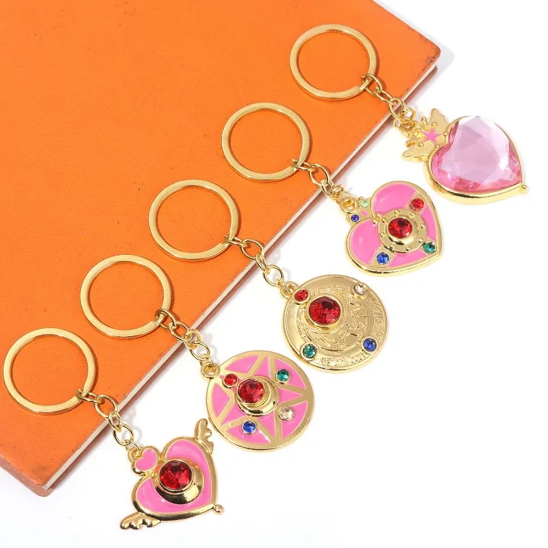Sailor Moon key chain necklace Tsukino Usagi magic transformer sweet girl cos clothing accessories high-value personalized gift view 2