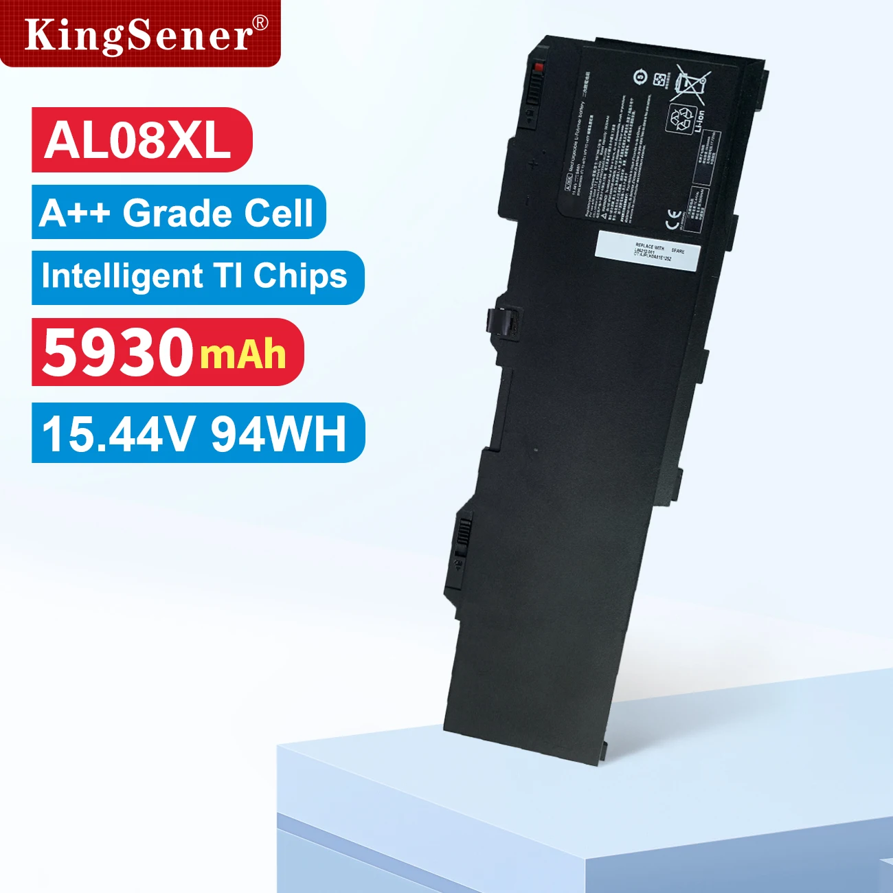 

KingSener Replacement AL08XL Laptop Battery For HP ZBook Fury 15 G7 17 G7 Series Notebook 94WH/5930mAh