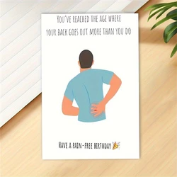 1pc, Funny Birthday Card Birthday Card for Guys Birthday Card for Dad Funny Getting Old Birthday Card,with Envelope