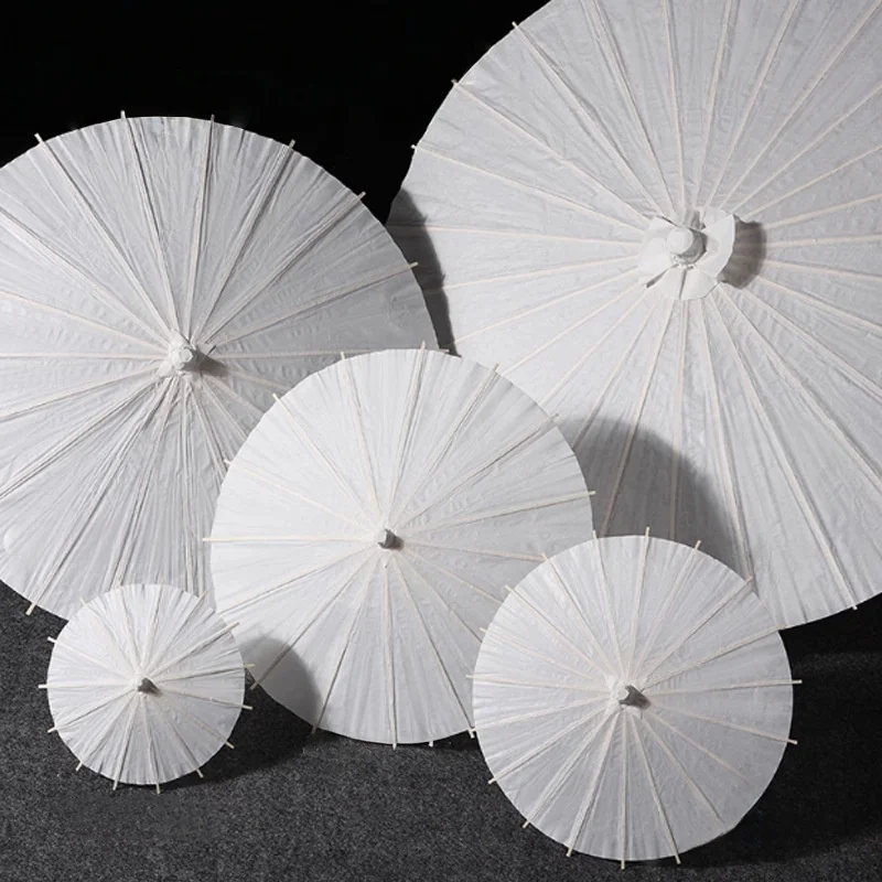 Chinesischer Japanischer Handgefertigter Ölpapier-Sonnenschirm für Hochzeiten, Brautpartys, Foto-Requisiten, DIY Garten- und Teeparty-Dekorationen