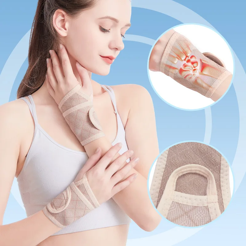 Handgelenkschoner für Männer und Frauen Sport Fitness Gewichtheben Basketball Handgelenkschoner Gestrickte Wickel-Wärmebandagen