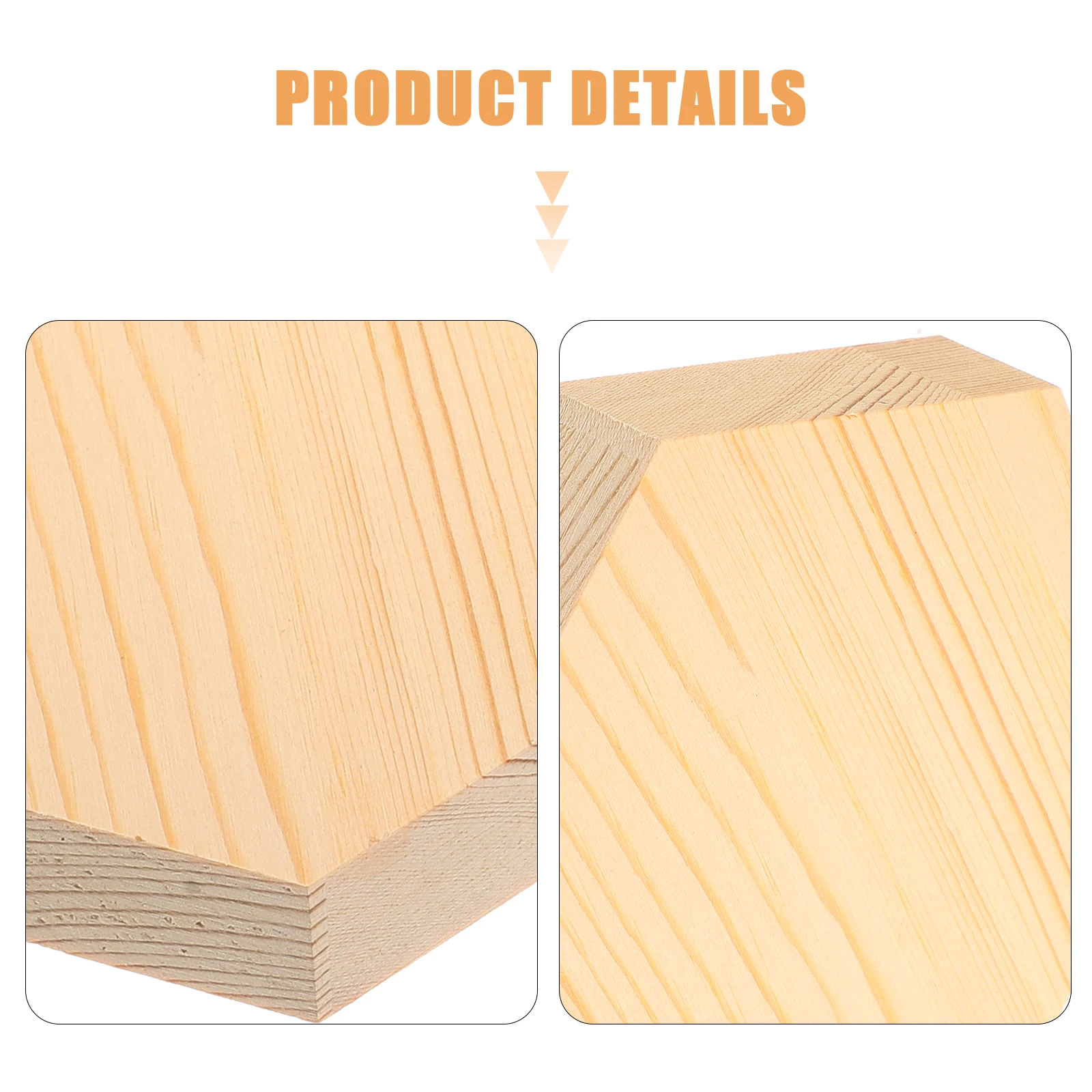

4Pcs Hexagon Wooden Slices Unfinished Wood Pieces DIY Craft Supplies Wood Chips for DIY Wooden Slices Hexagon Cutouts