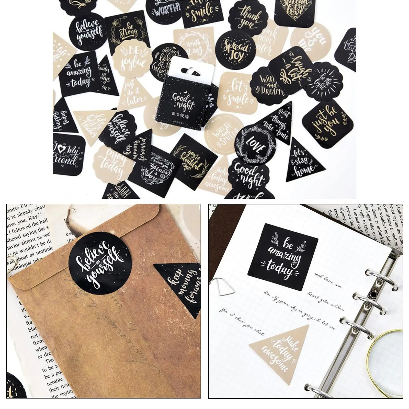45pcs DIY Decor Stickers Diary Journal Scrapbook Ornaments Sticker