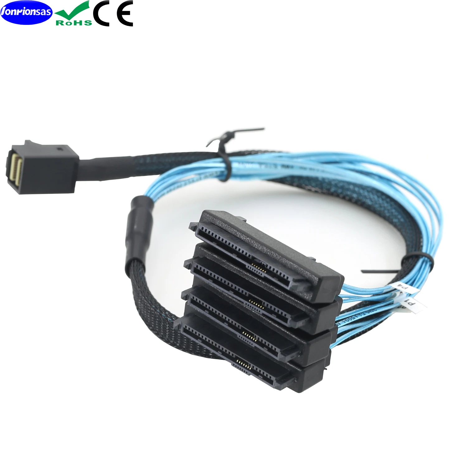 Mini SAS HD SFF-8643 36P to SAS SFF-8482 29P Connectors with SATA 15pin Power Port 2 in 1 Supports SAS Transmission Signa