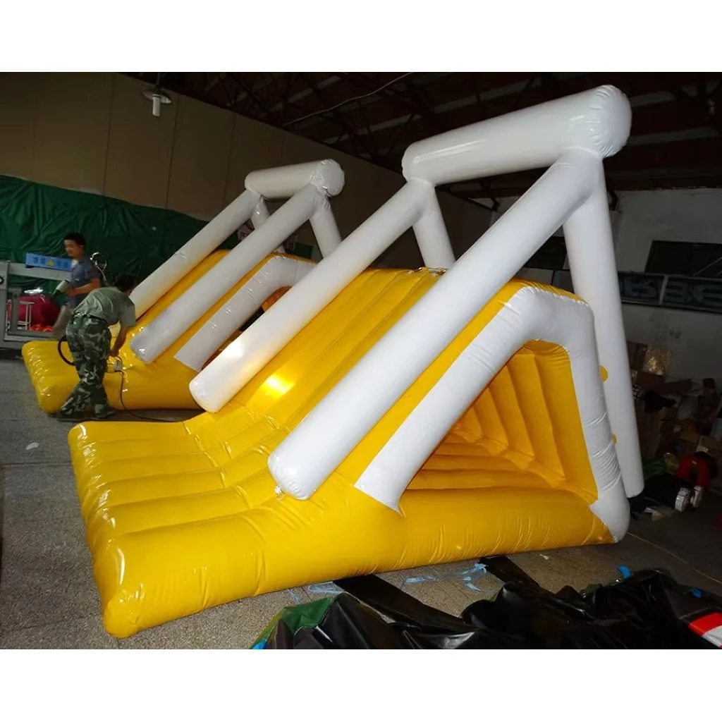 Outdoor Inflatable Water Slide- Large Floating Entertainment Equipment - Fun Sports for Lakes and Rivers