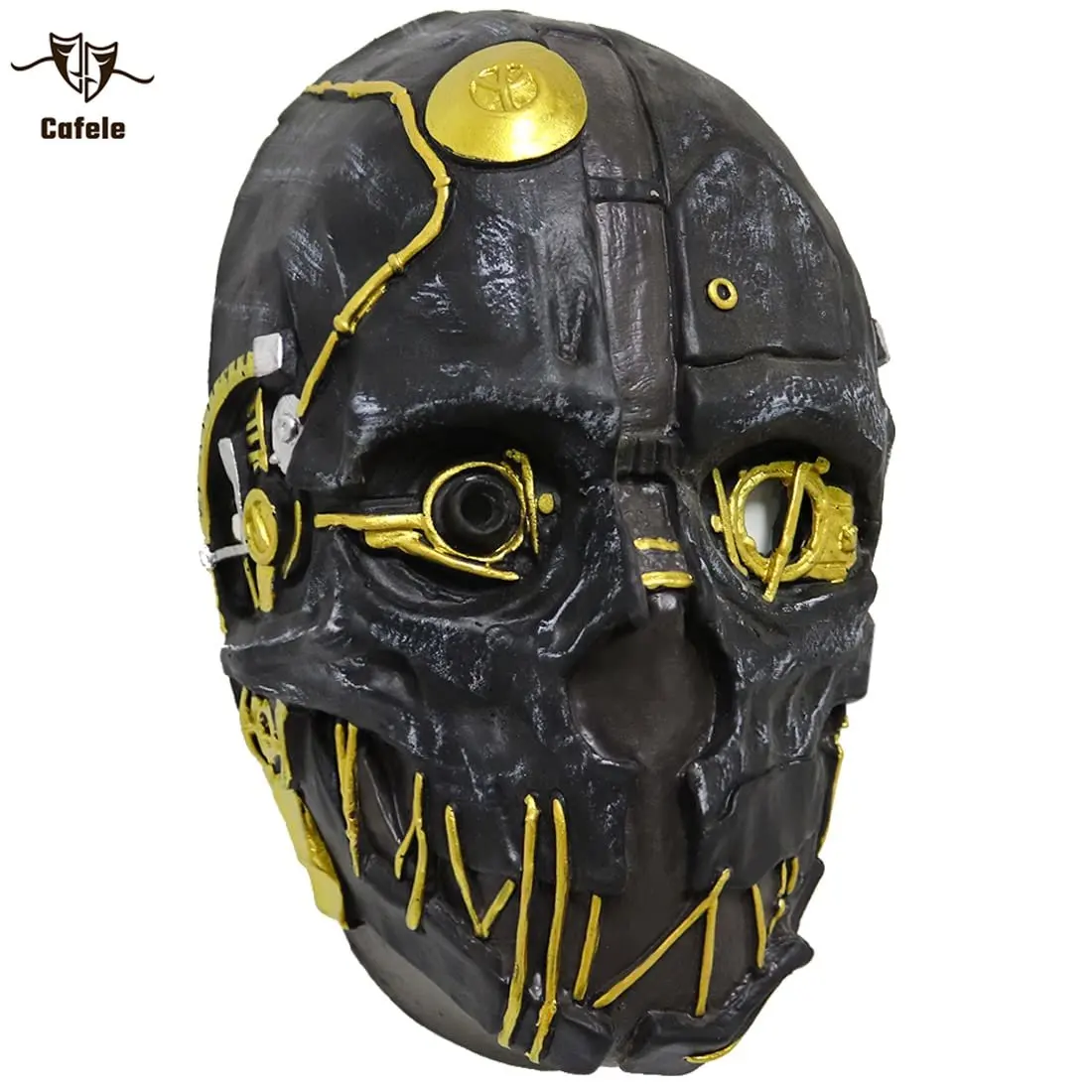 Cafele-Dishonored Corvo Attano Rat Mask para Adulto, látex realista Headwear, Halloween Masquerade, adereços Cosplay Costume, alta qualidade