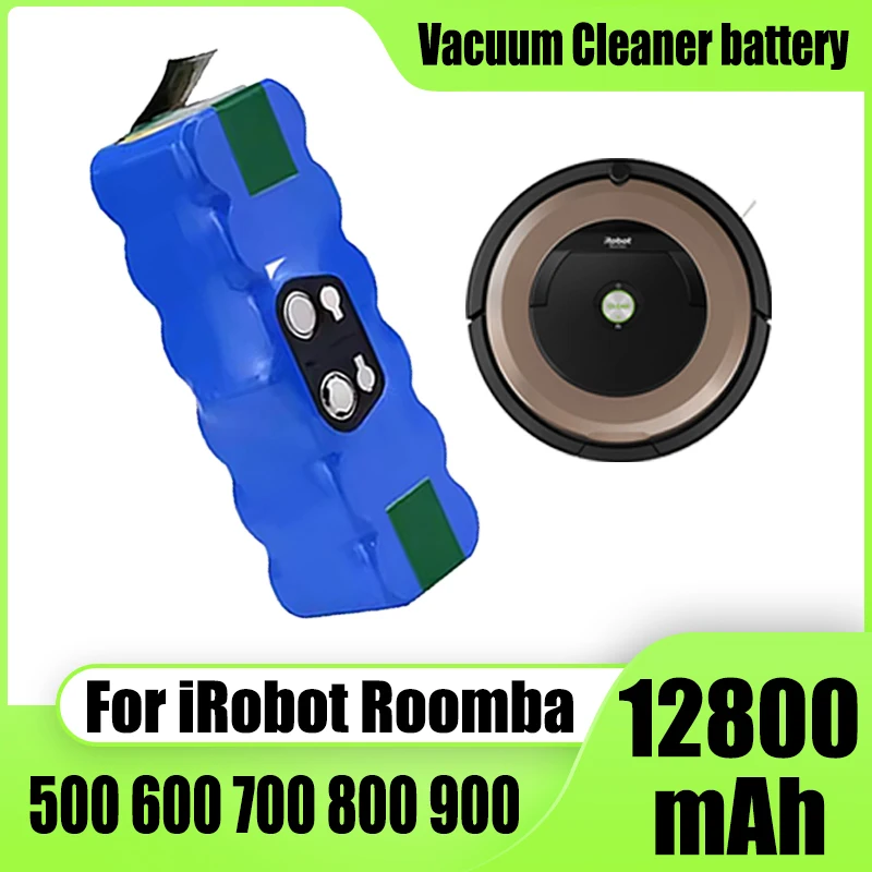 For IRobot Roomba 500 600 700 800 900 robot vacuum cleaner battery pack replacement, 5200mAh 6500mAh 7800mAh 9800mAh 12800mAh