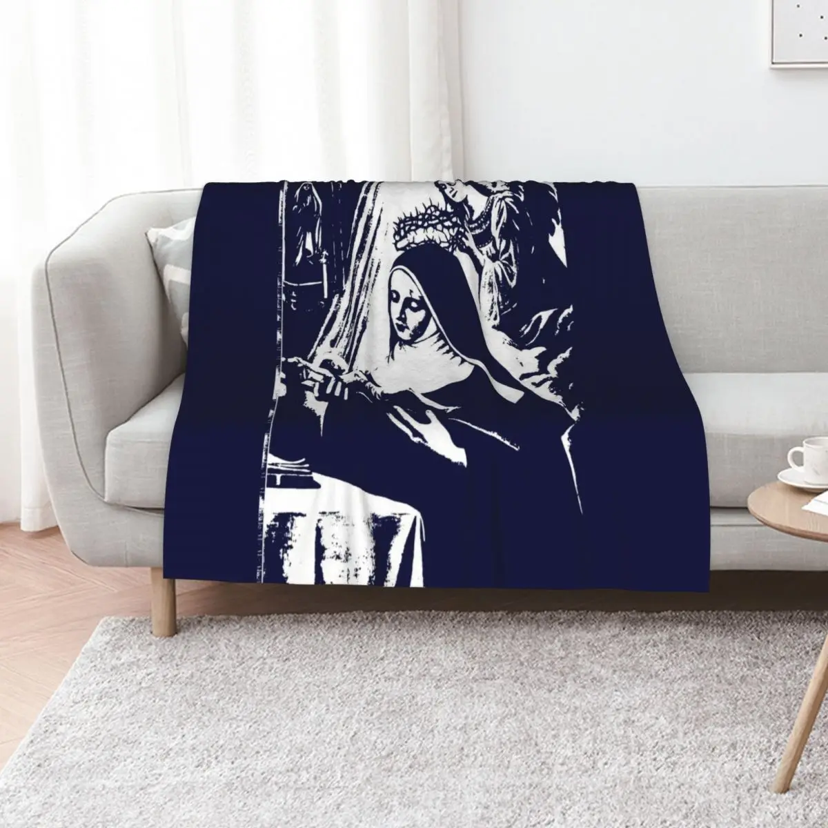 

Saint Rita of Cascia Throw Blanket Camping anime For Baby Flannel Fabric Blankets