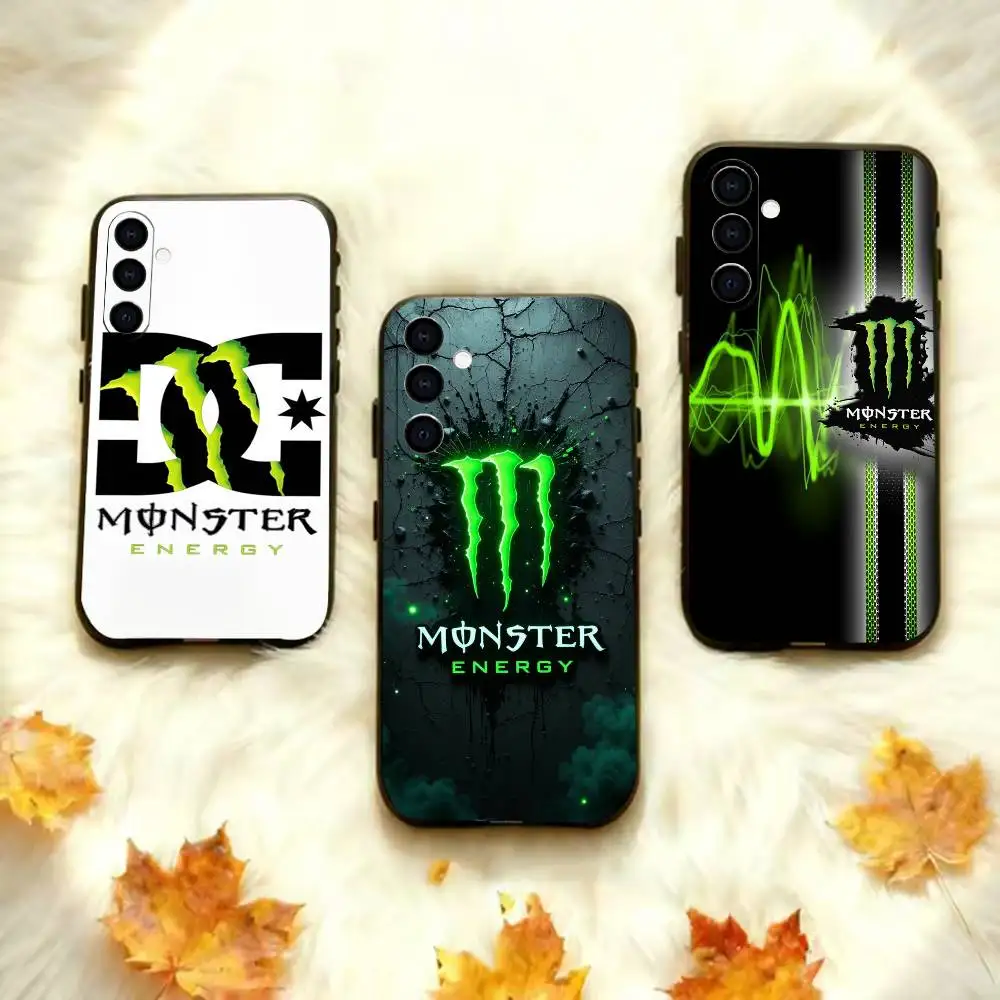 M-Monster E-Energyes  Phone Case For Samsung Galaxy A20,A21s,A22,A31,A32,A52,A53,A72,73,A80 Black Silicone Case