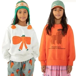 Baby Girls Boys Sweatshirts Kids Cartoon Hoodies Fashion Tops Pullover 2025 Spring Autumn Winter 2 To 7Years Children Clothing