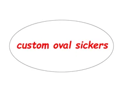 Personalized Custom Logo Stickers  Glossy White Customizable Labels Peel Oval ID Labels, Print to Edge FOR DIY Gifts