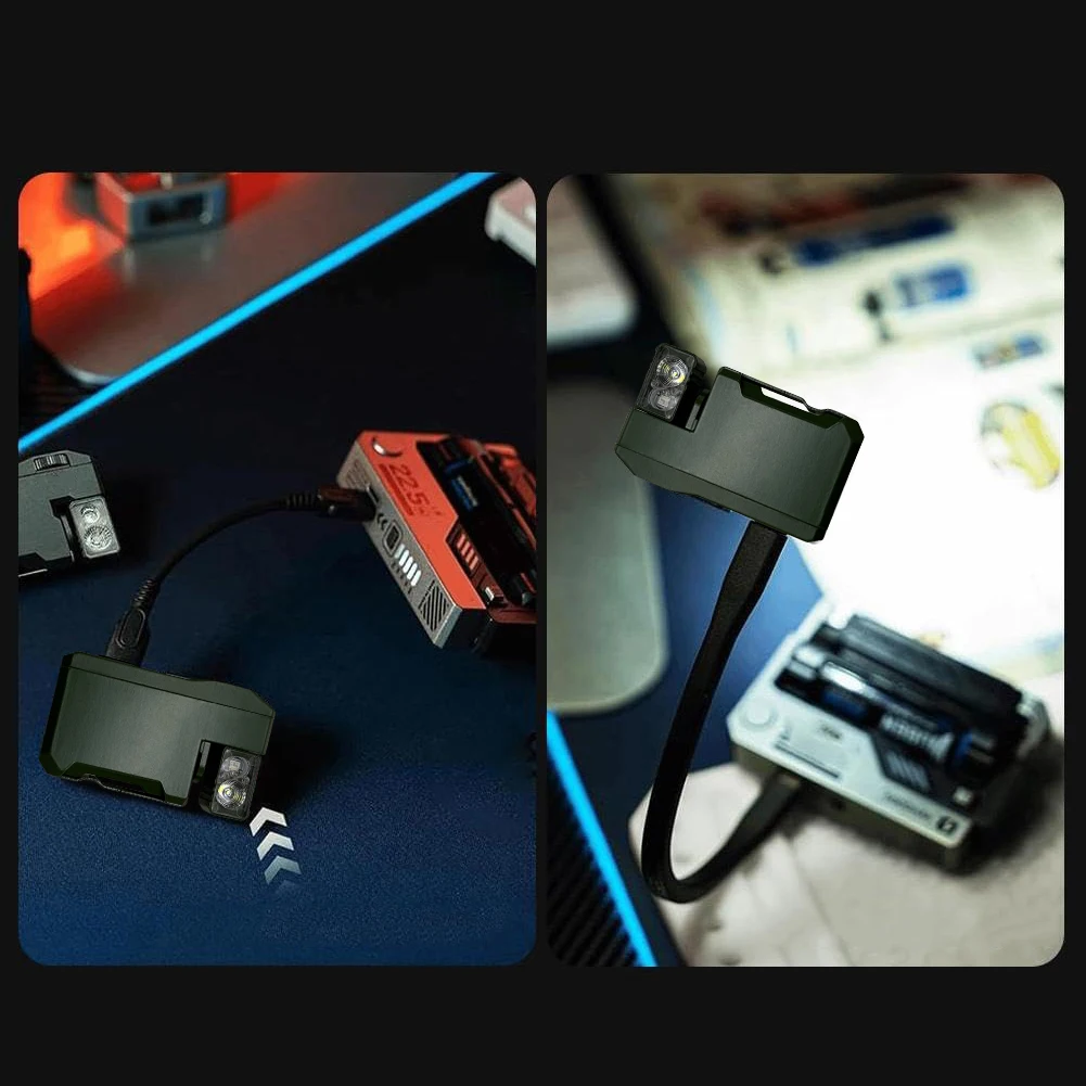 Torcia ricaricabile EDC Torcia tascabile piatta portatile da 400 lumen con piccola torcia a luce RGB per emergenza in campeggio