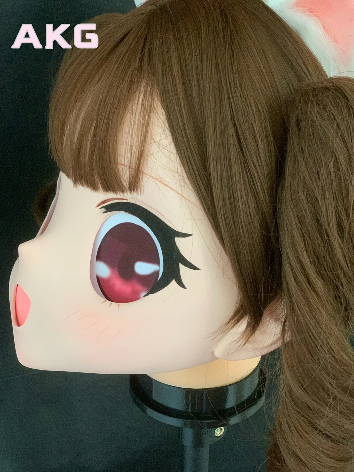 Dostosuj postać Kobieta/dziewczyna Żywica Kig Pełna głowa z zamkiem Anime Cosplay Japońskie anime Kigurumi Maska