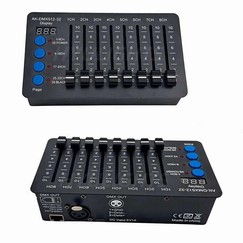 Y45A-32 Канальный простой мини-контроллер DMX512, светодиодная консоль освещения Par для диммера света компьютера