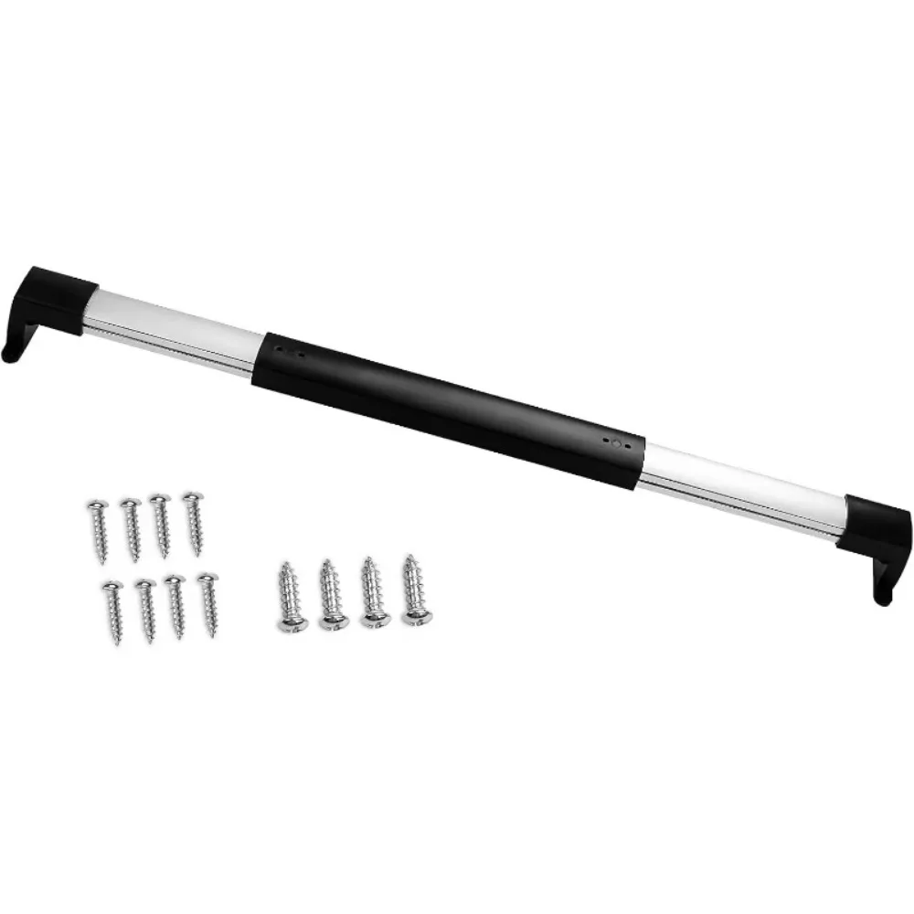 Black RV Screen Door Handle with Adjustable Telescopic Rod Suitable for RVs Campers Travel Trailers Etc 1PCS