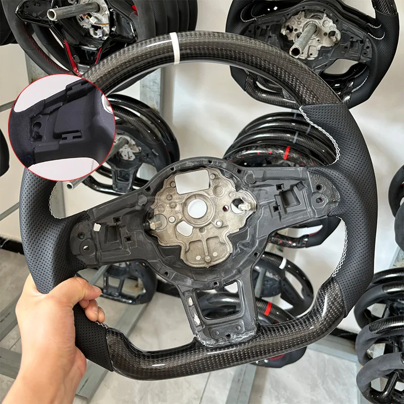 Aangepaste Koolstofvezel Stuurwiel Voor Volkswagen VW Golf 7 MK7 Mk7.5 GTI Scirocco Polo GTS R Lijn 2014-2017