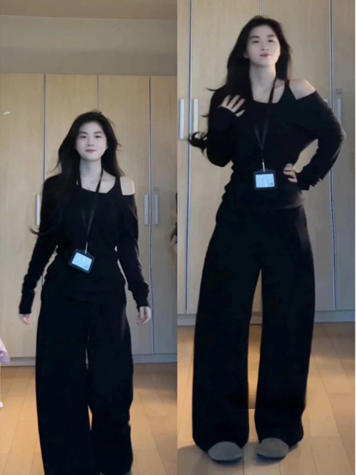 

Шикарный топ с короткими рукавами Long Sve T irt Женский осенний повседневный облегающий топ Ele из двух предметов Модное боди ape Hig...