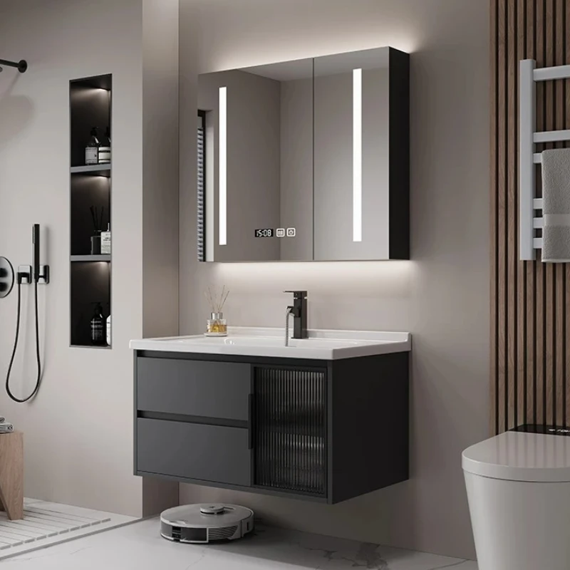 

Simple Originality Design Bathroom Cabinet Modern Storage Wooden Mirrors Salon Luxury Wardrobe Wooden Hovedskapet Furniture