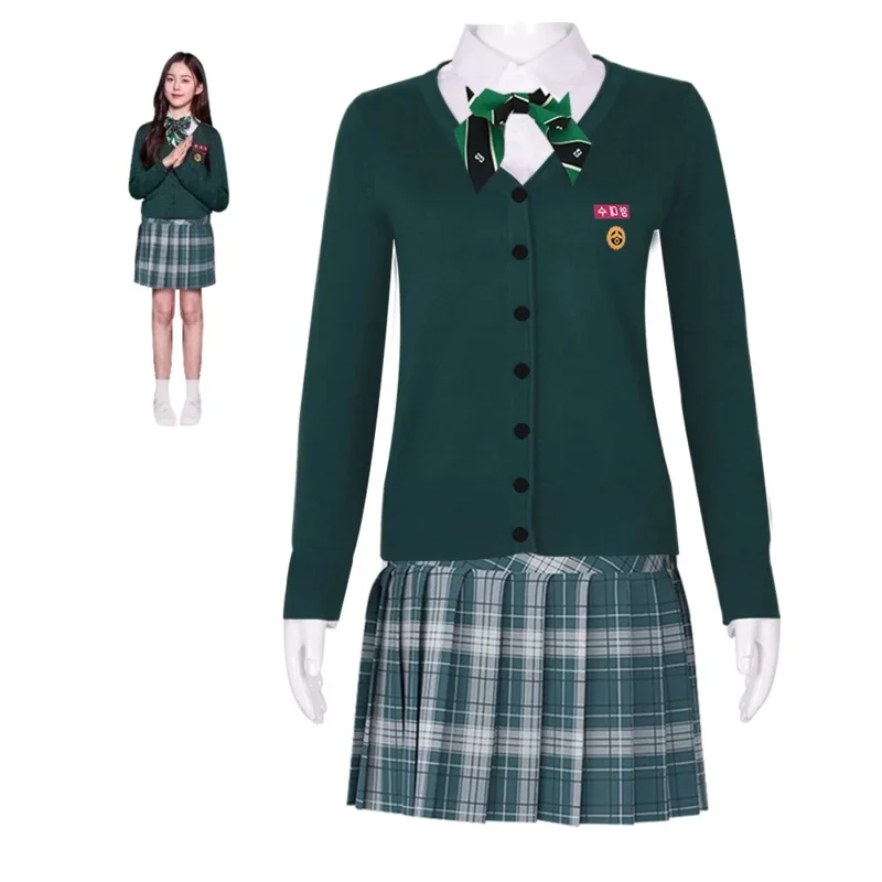 Disfraz de uniforme escolar Zombie, uniforme escolar JK, ahora nuestra escuela, suéter de Cosplay, juego de rol, traje de Halloween para adultos