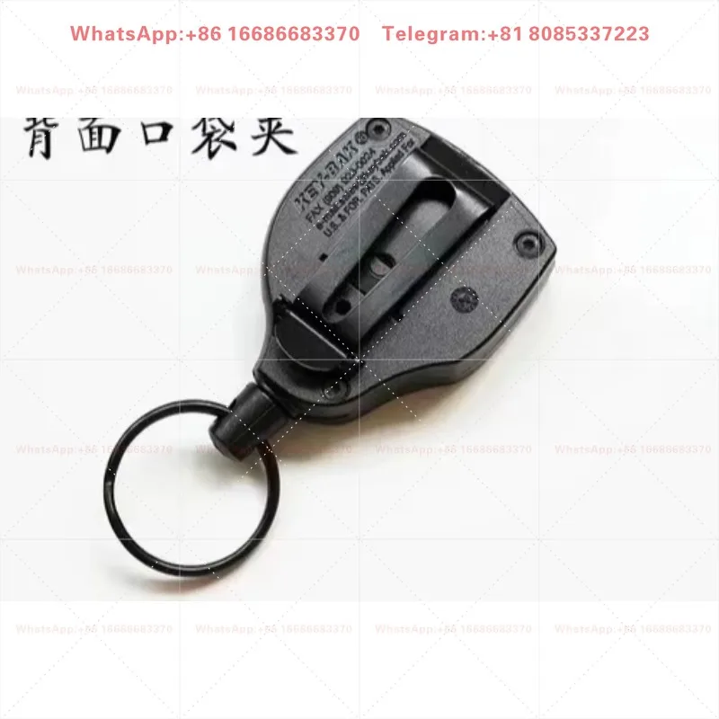 S48K   Cord Anti Loss Retractable Keychain Stretched 120CM Retractable Keyring