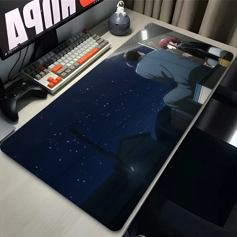 Mousepads Anime Smoking Behind The Supermarket with You Large Non-slip Mouse Pad Gamers Computer Office PC Gaming Accessories