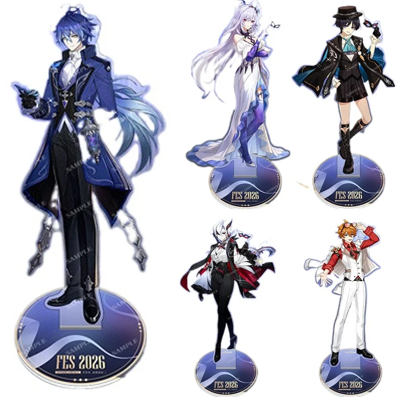 Juego HoYo Yuanshen impactante Nod-Krai Arlecchino Wanderer acrílico Standee Aino Lauma Flins accesorio de dibujos animados regalos de disfraz