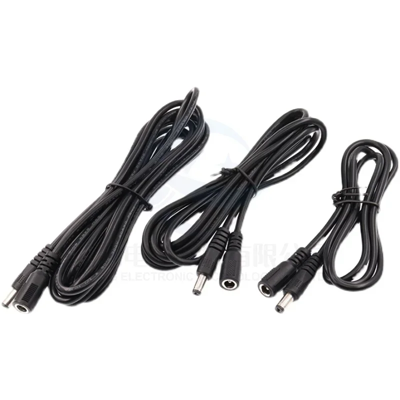 Masculino para Feminino Cabo de Extensão, Adaptador de Monitoramento, Router e Câmera, 0.75 Flat, DC5.5-2.1