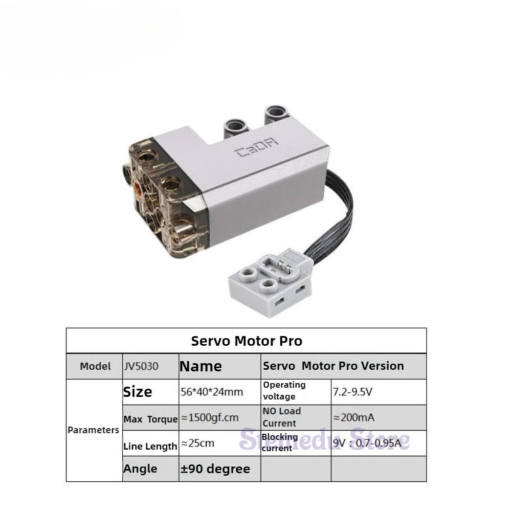 Piezas técnicas CaDA, servomotores de potencia MOC, bloques de construcción profesionales, funciones de potencia, actualización del modelo de camión y coche, Compatible con Legoeds