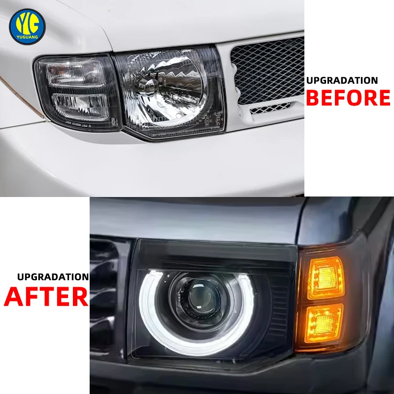 For Mitsubishi Pajero V31 V32 V33 1992 2000 Headlight Upgrade LED Pajero Head Lights Spare Part Head Lamp Assembly view 3