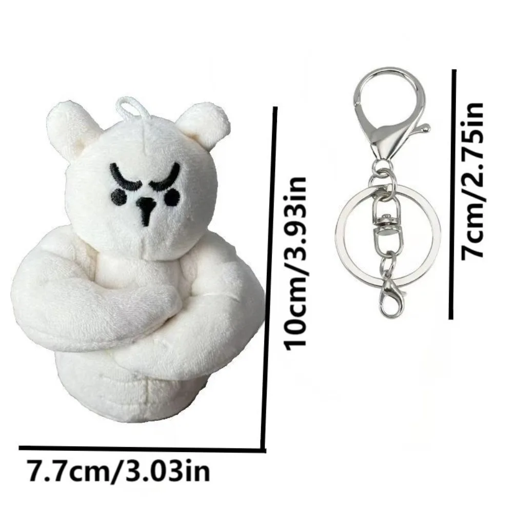 

Creative Muscle Bear Doll Pendant Plush Cute Keychain Muscle Rabbit Backpack Accessory Gift