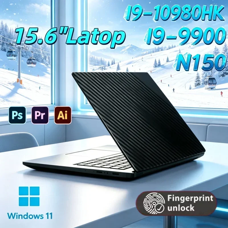 2026 Impetus Intel Core I9 10980HK/I9-9900/N150 15.6 Inch Laptop 32GB RAM 2TB SSD Windows 11 Simple Gaming Artist Project