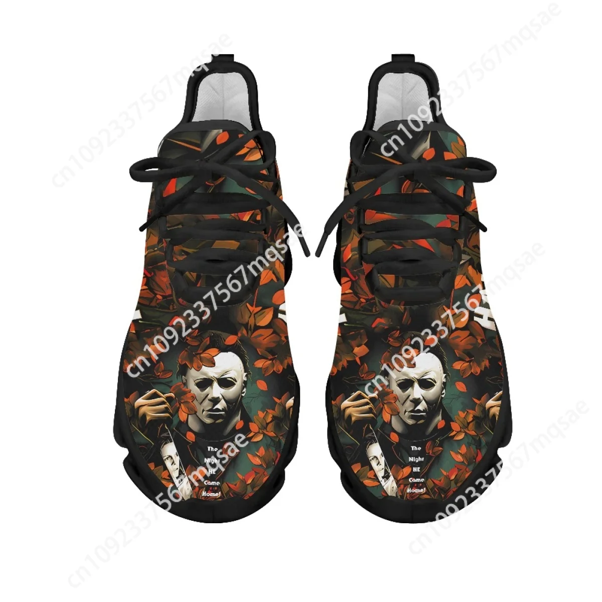 Custom Halloween Shoes Horror Movie Character Michael Myers Print Unisex Walking Sneakers Casual Running Shoes Zapatillas