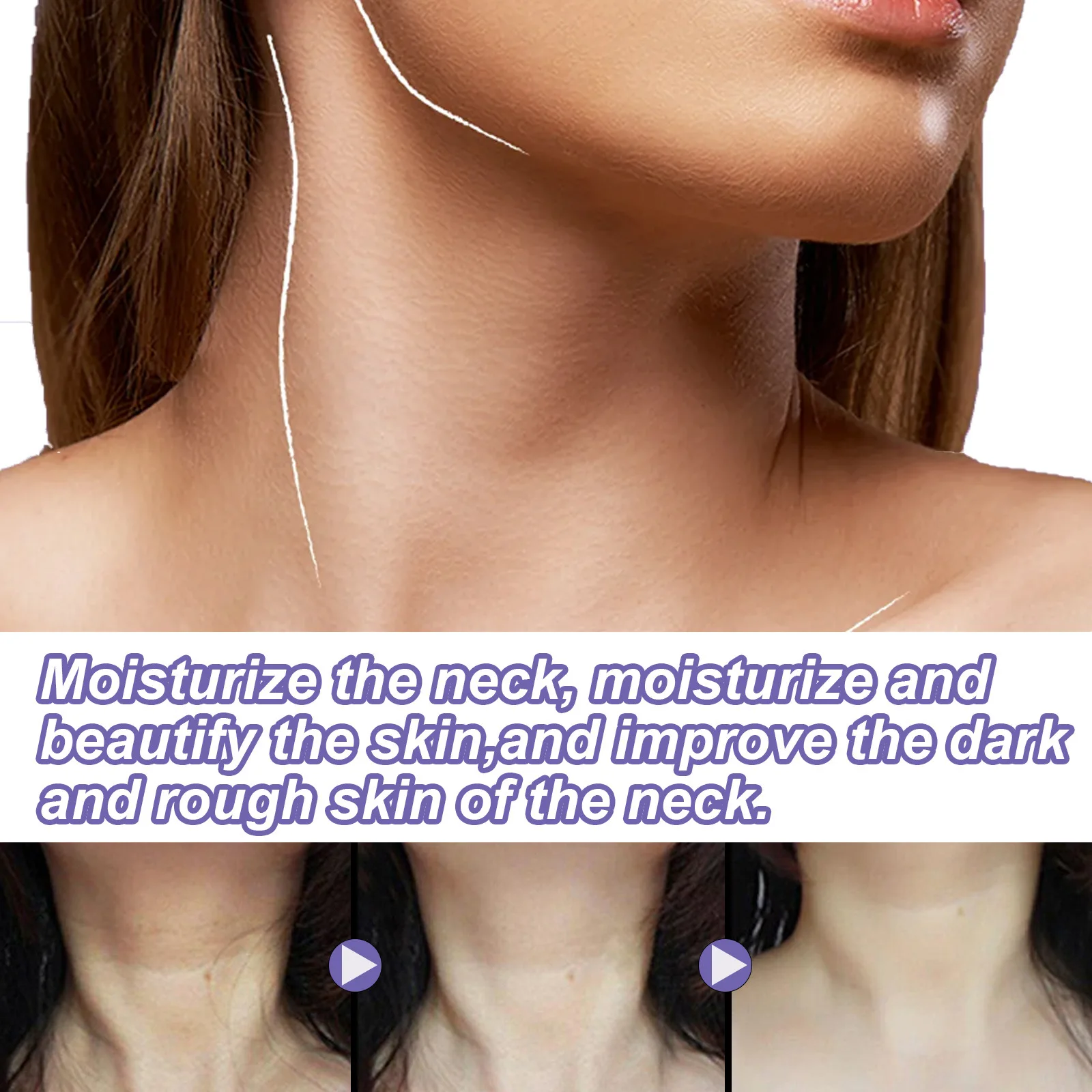 Crema para el cuello con Retinol, masaje para el cuello, desvanece las líneas finas, hidrata y reafirma la piel del cuello, cuidado de la piel