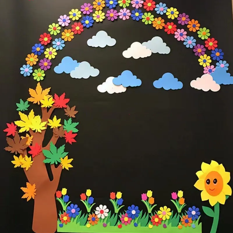 إيفا رغوة الحرفية ثلاثية الأبعاد الجدار ملصق الديكور رياض الأطفال تخطيط المدرسة السبورة ثقافة المنزل مدرسة مكتب تخطيط البيئة #2