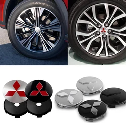 4pcs 56/60mm Cars Hub Caps Car Wheel Center Caps Hubcap Sticker Tire Hub Cover for Mitsubishi Asx Lancer 10 Outlander 3 l200
