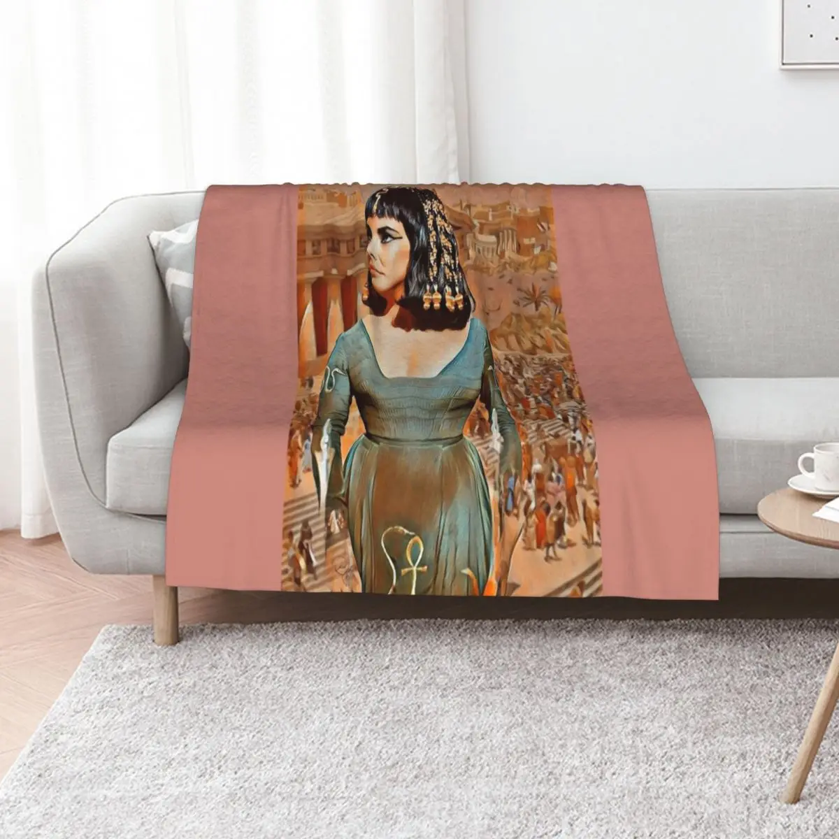 LIZ OF EGYPT Throw Blanket Tourist Baby Luxury Designer Camping decorative Hairy Blankets