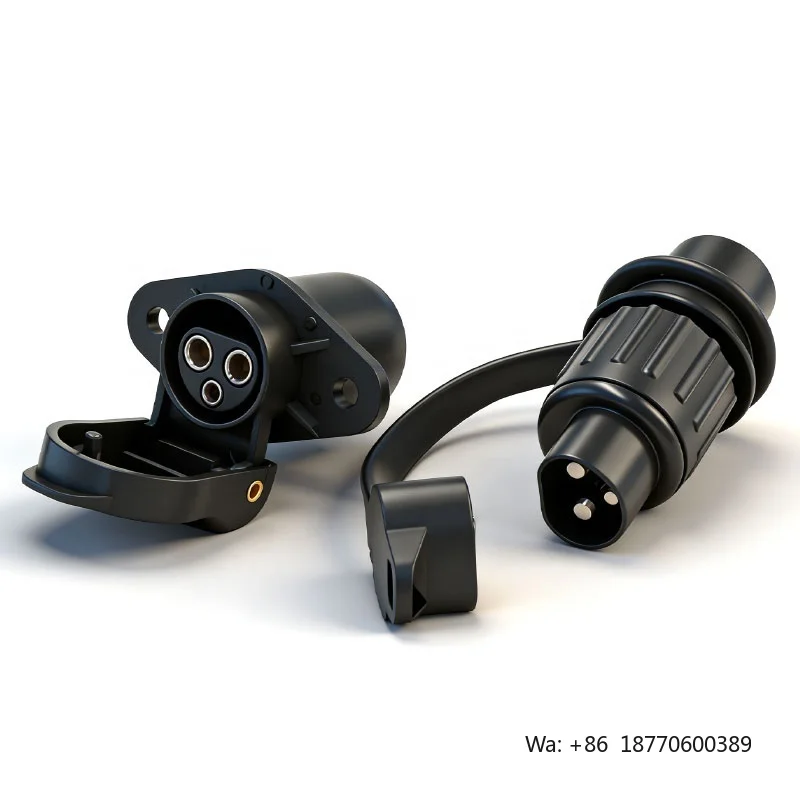 3 Pin Trailer Connector Plug and Socket 3 Way DIN 9680 Trailer Accessories Parts for Agricultural Vehicle