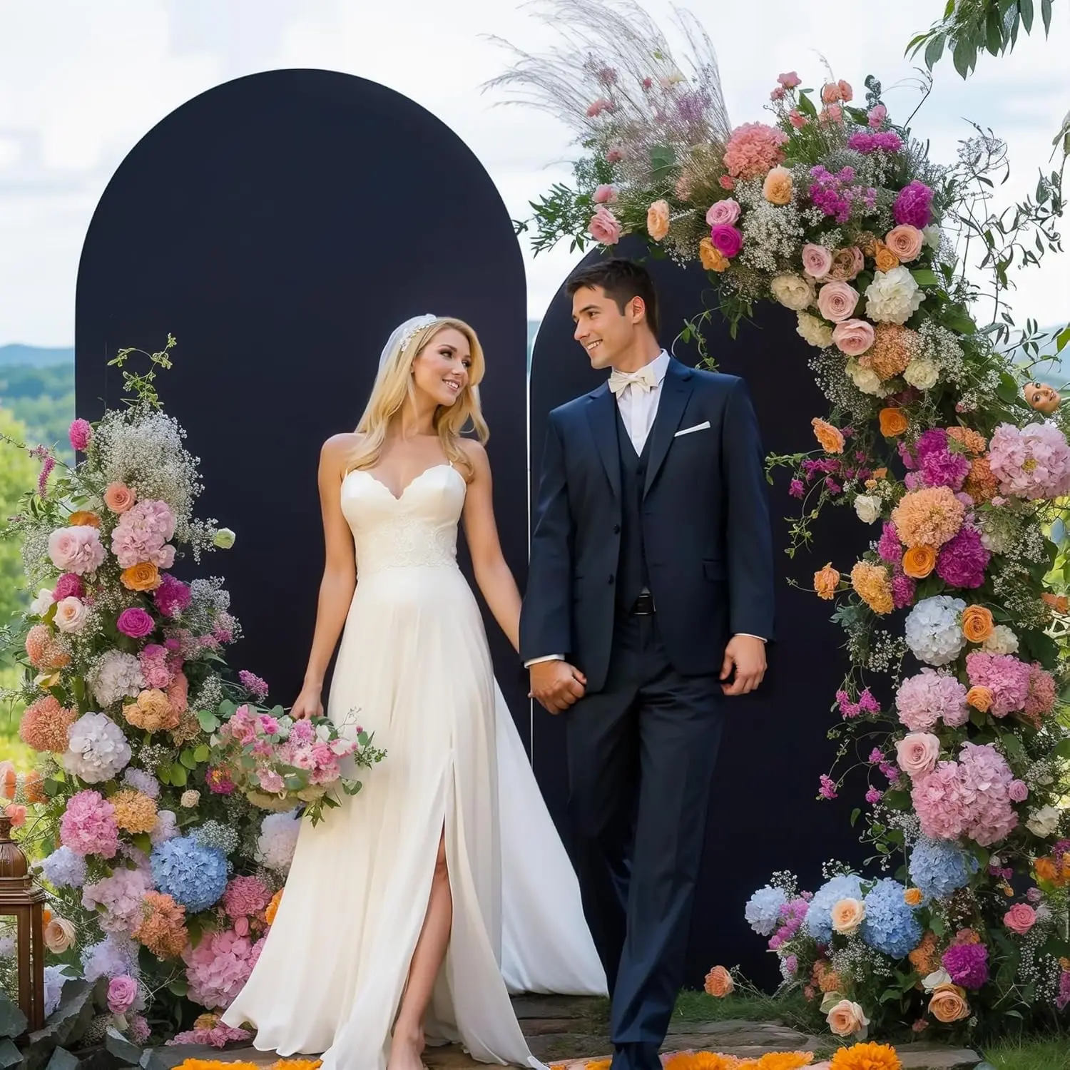 Black Wedding Arch …