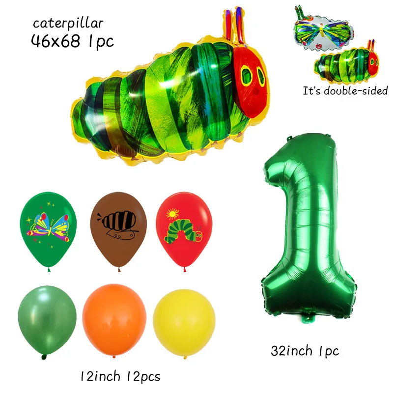 caterpillar Balloon kids Birthday Party Supplies Decoration insect ballon Wed Decor Baby Shower