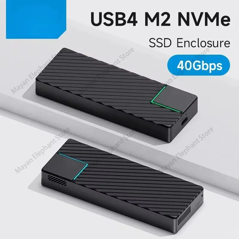 New Hagibis USB 4.0 40Gbps M.2 NVMe SSD Enclosure Compatible with Thunderbolt 4/3 USB 3.2/3.1/3.0 ASM2464 External Hard Drive