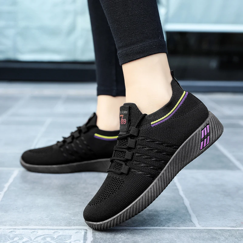 Training Shoes Women Breathable Platform Fashion Sneakers 2022 Comfy Tennis Gym Tenis Sports Shoes Plus Size 41 Female Sneakers