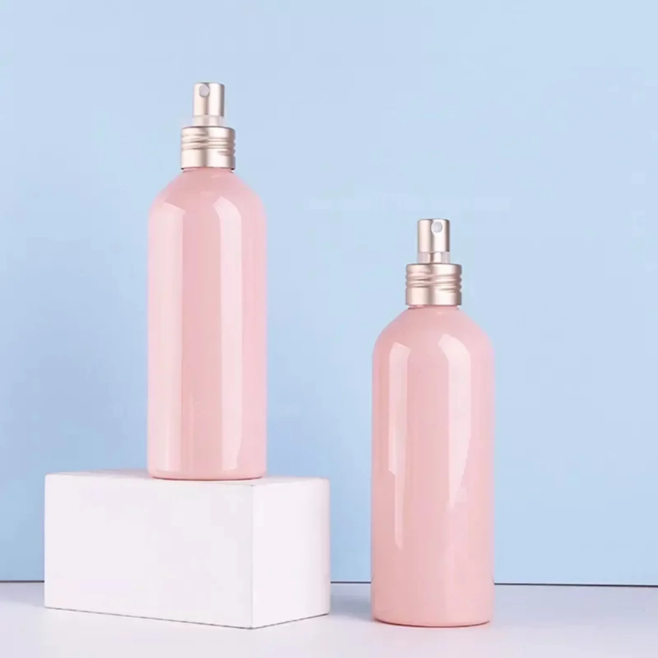 260ml Spray Bottle PET Empty Bottle Pink Plastic Container Fine Mist Disinfection Atomizer Refillable Travel Essentials